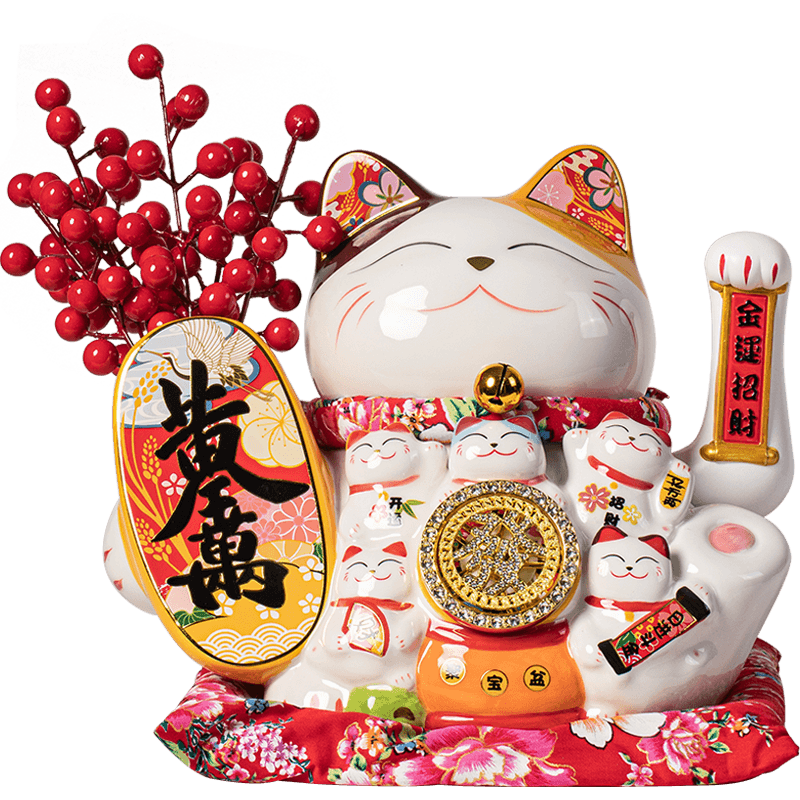 招财猫财源滚滚大卖自动摇手摆件