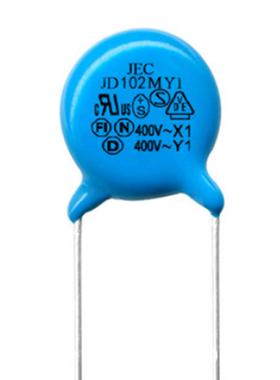 安规电容Y1102M400V蓝色交流陶瓷电容厂家JD102M440VP10
