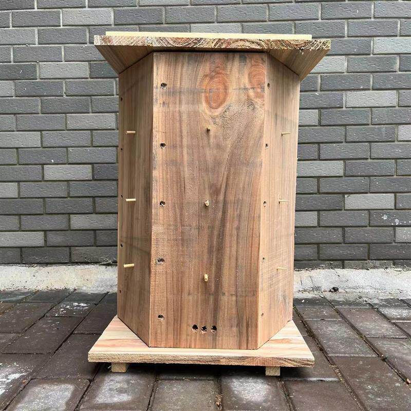 六边形实木桶土养中蜂蜂桶养蜂桶诱蜂桶土蜂木桶养蜂工具圆桶蜂箱