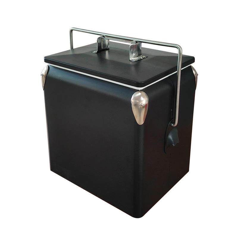 13L金属保温箱12x330mlbottlebeercoolerbox户外手提啤酒桶