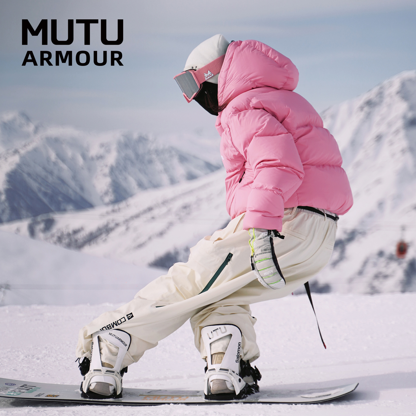 mutu滑雪眼镜护目镜轻盈防雾全天候变色