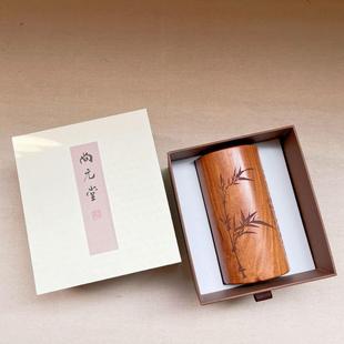 木质笔筒收纳桌面高校庆典文创礼品酸枝木笔筒学校毕业纪念礼品