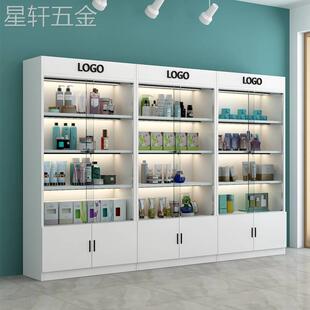 玻璃展示柜化妆品柜礼品展柜带锁样品柜美容院产品柜子手办陈列柜