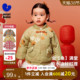 迷你巴拉巴拉女童夹棉外套冬季 儿童宝宝加绒保暖新年拜年棉服 新款