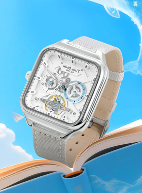 FidoDido「少年方舟」美式复古机械风男女学生礼物多功能石英手表