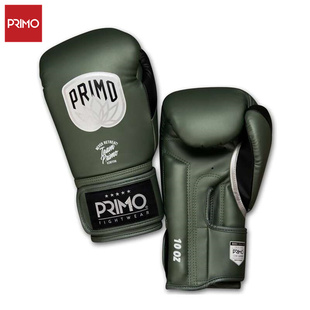 Primo泰拳拳套拳击手套PU皮 军绿