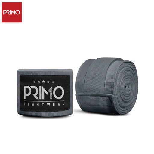 Primo泰拳缠手带绑带拳击MMA散打格斗绑带4.5m 灰色