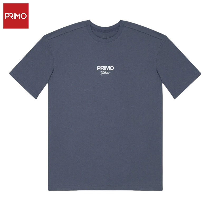 PrimoFightWear圆领短袖精梳重棉T恤灰色