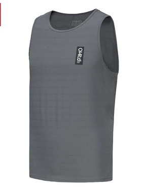 PrimoFightWear运动背心灰色无袖圆领速干上衣