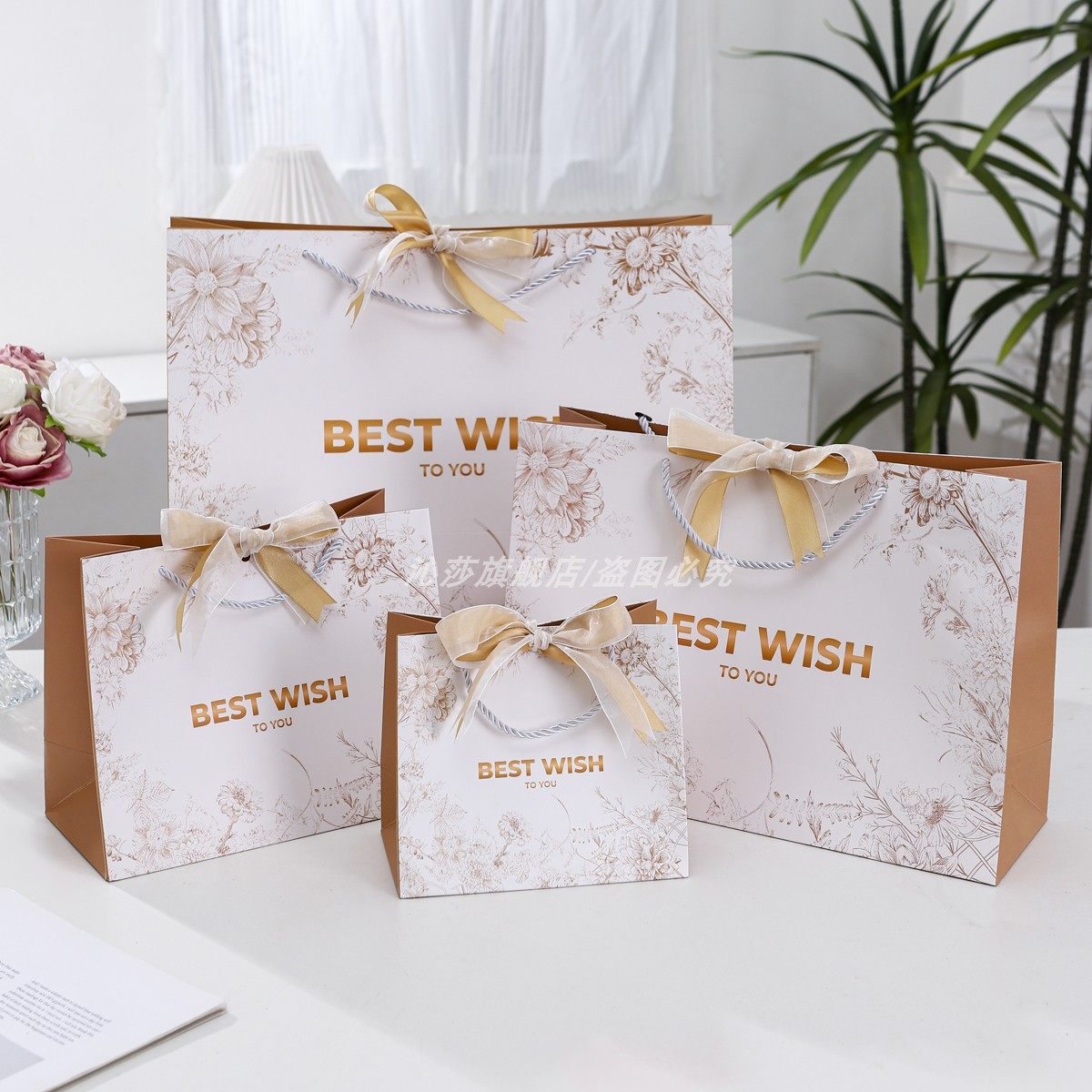 礼品袋大号生日礼物袋中秋节伴手礼精美空盒子手提袋子ins高级感
