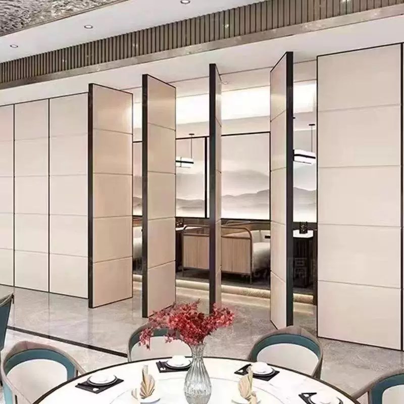 酒店活动隔断墙宴会厅饭店推拉简易折叠屏风会议室隔音移动隔断门