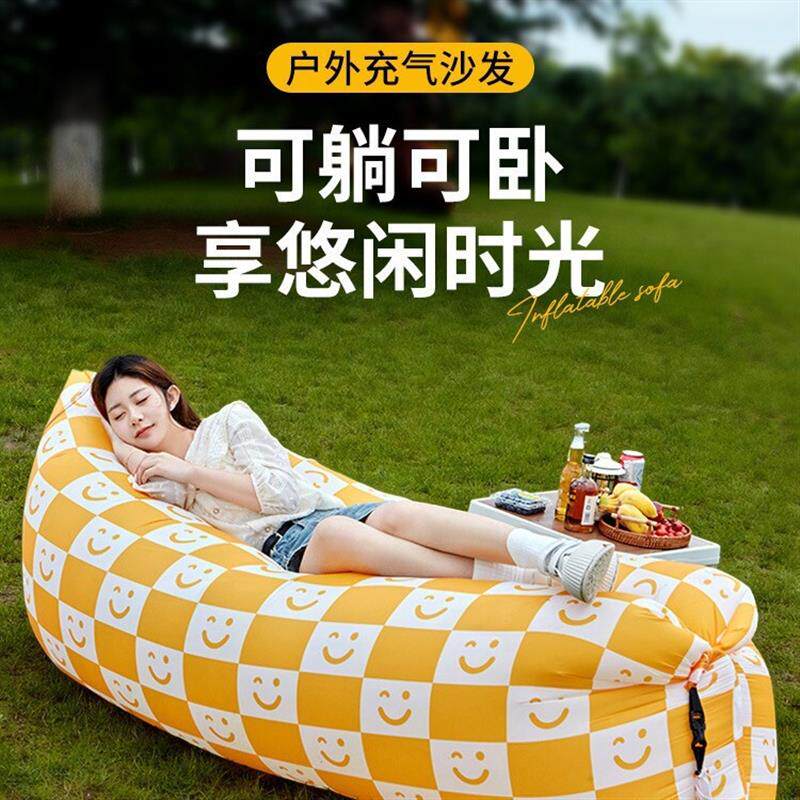 充气沙发音乐节透明懒人充气沙发可躺可睡简易一次性演唱会海边出
