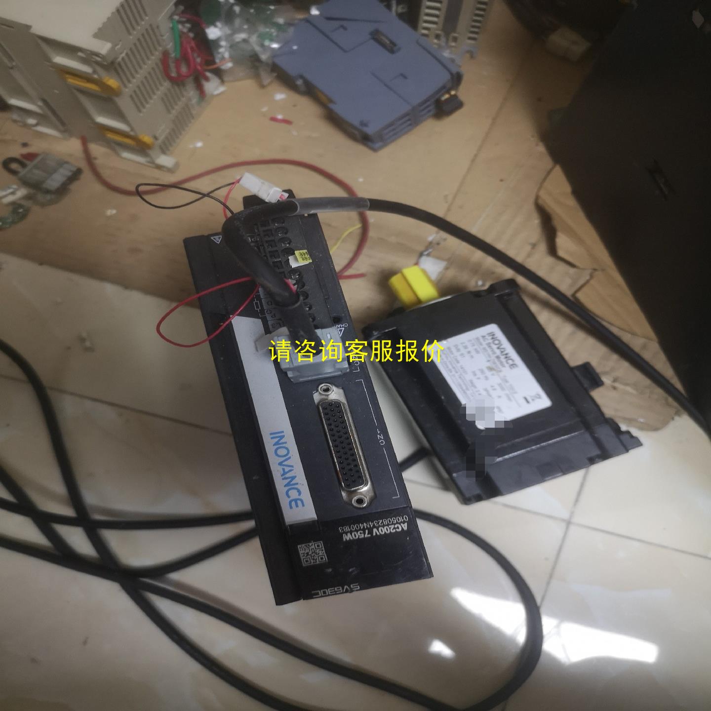 询价汇川伺服驱动器配电机、750W、品牌型号 SV630PS5R