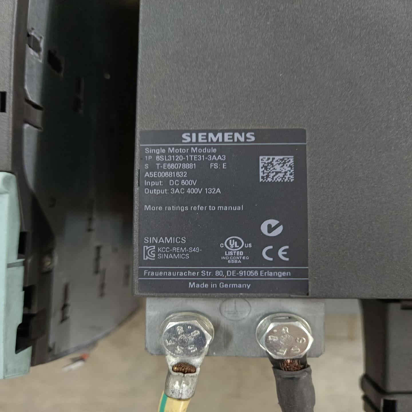 （设备配件）拆机西门子包好6SL3120-1TE31-3AA3需要的联系