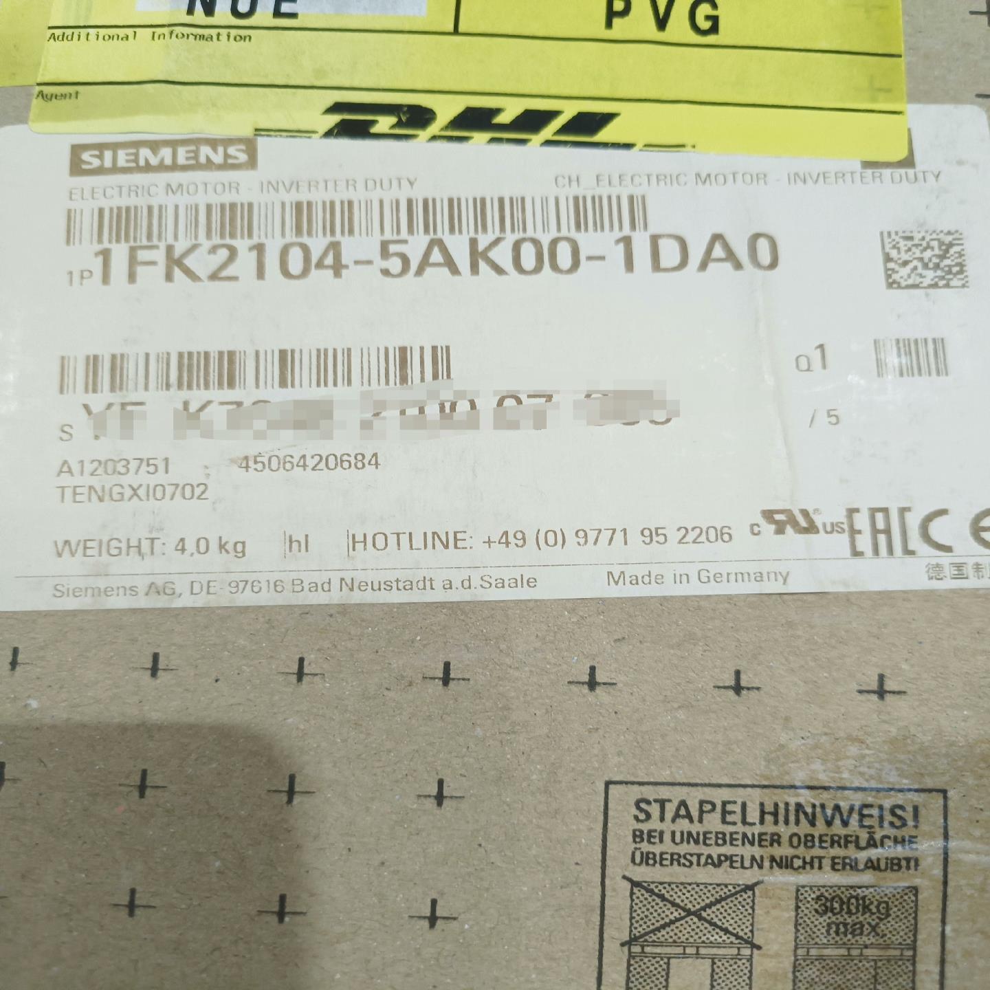 (设备配件)51-1FK21041西门子DA0伺服电机-AK00S210