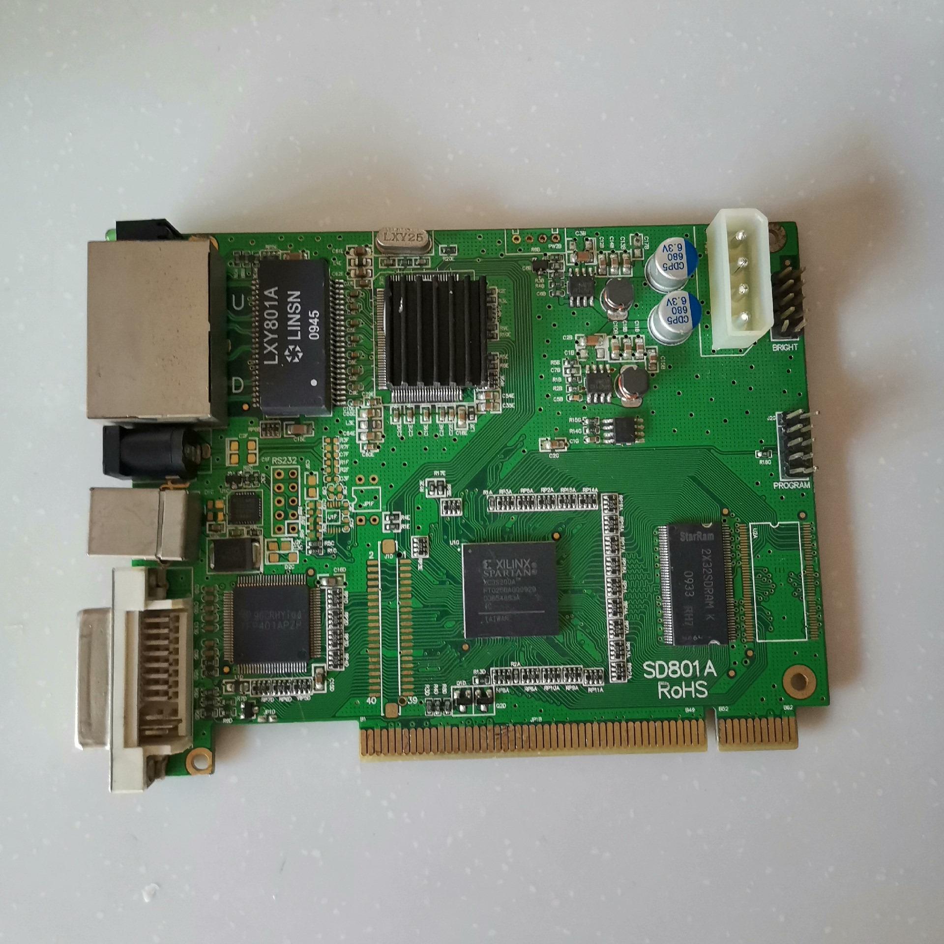LINSN 灵星雨 SD801A 发送卡，卡 现货 实物