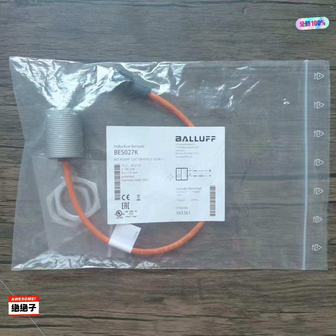 全新原装正品 巴鲁夫 BES027K 传感器 BES M30