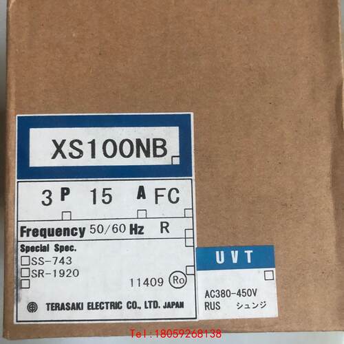【非标价】TRASAKI 日本寺崎 XS100NB  3P 15A
