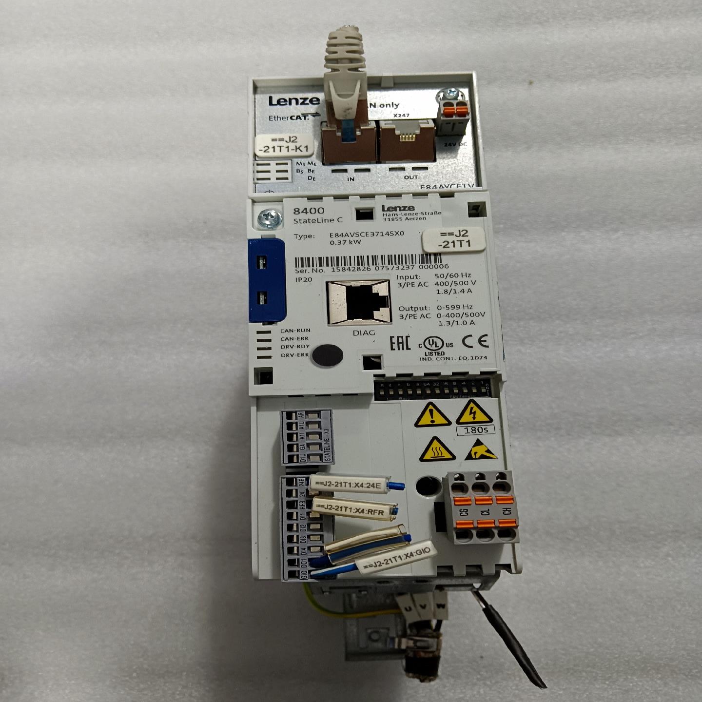 Lenze伦茨8400变频器E84AVSCE3714SX0二