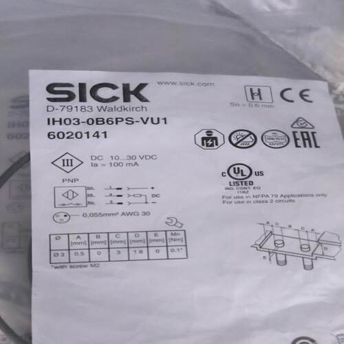 6020141 IH03-0B6PS-VU1SICK 西克接