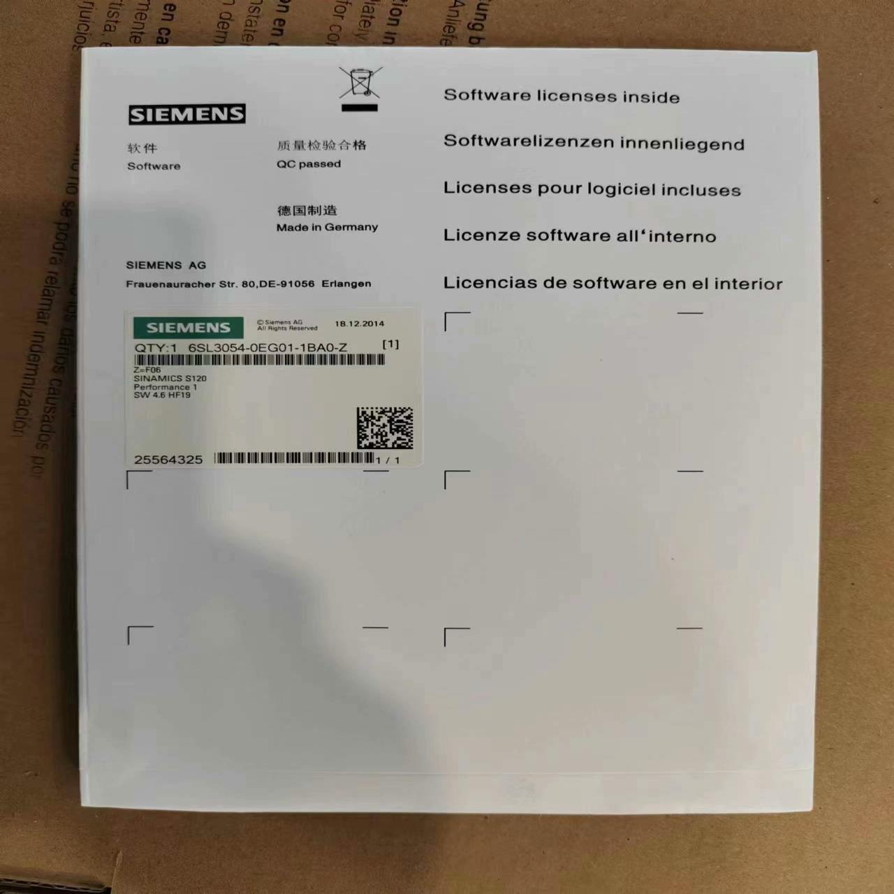 （设备配件）西门子S120CF程序卡6SL3054-0EG01-1BA0