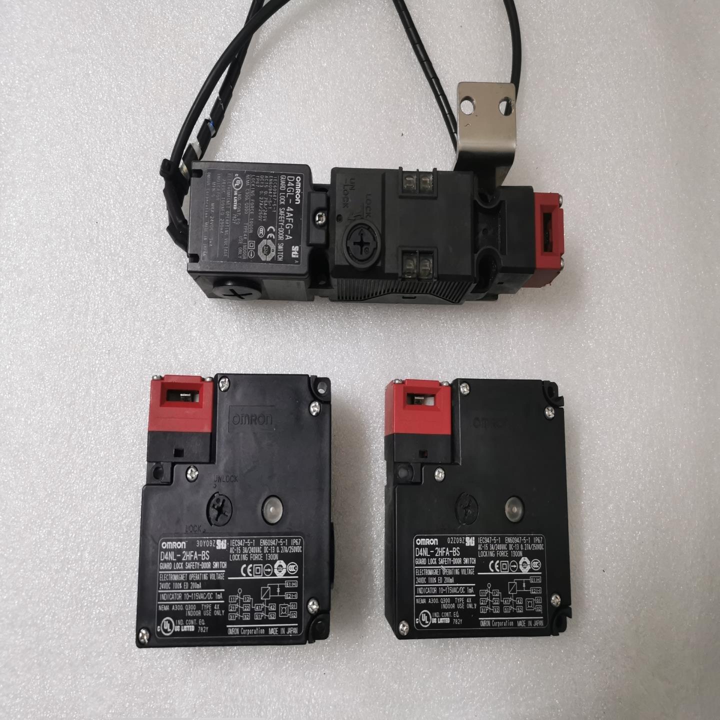 （设备配件）OMRON电磁安全门锁D4NL-2HDG-B,D4GL-4A