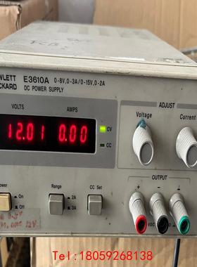 【非标价】HP/惠普 E3610A直流电源，0-8Ｖ，0-3Ａ，0-1