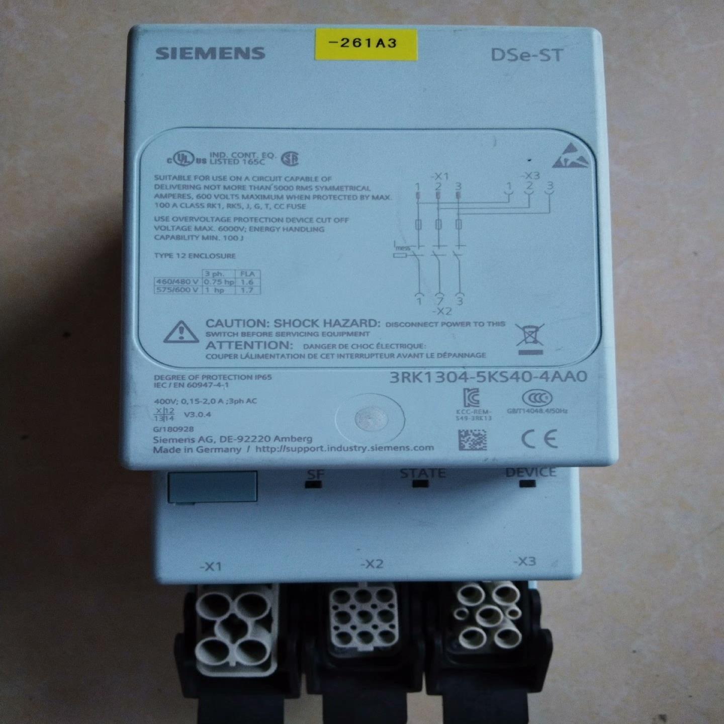 （设备配件）西门子模组启动器3RK1304-5KS40-4AA0，拆机实