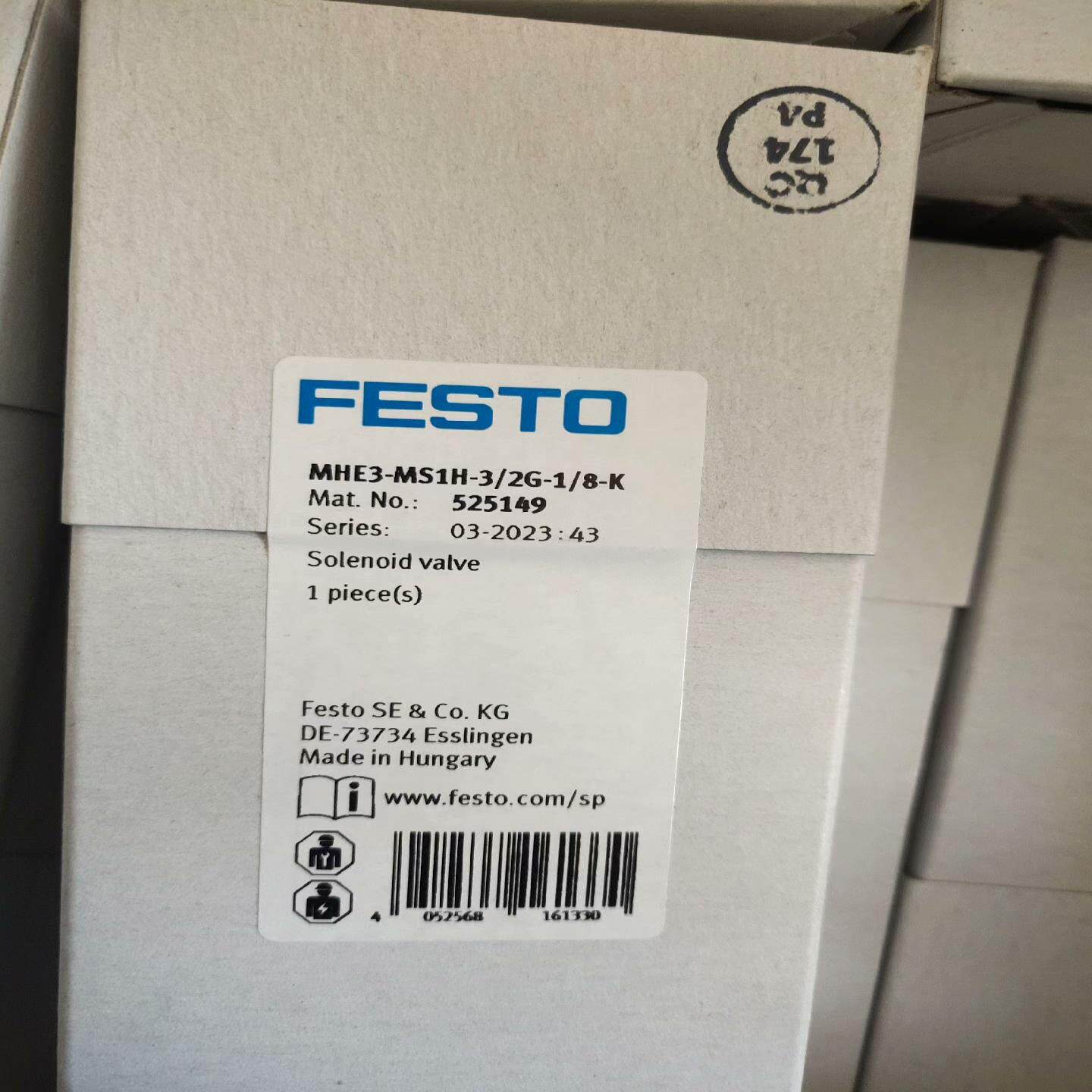 FESTO 525149高速阀 MHE3-MS1H-3/2G