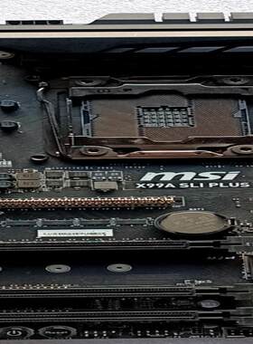 微星  x99A SLI Plus主板，功能完好
