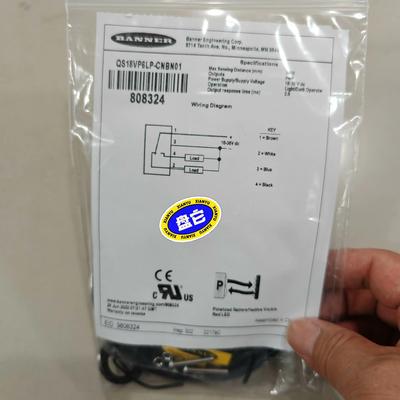 正品邦纳BANNER光电传感器QS18VP6LP-CNB
