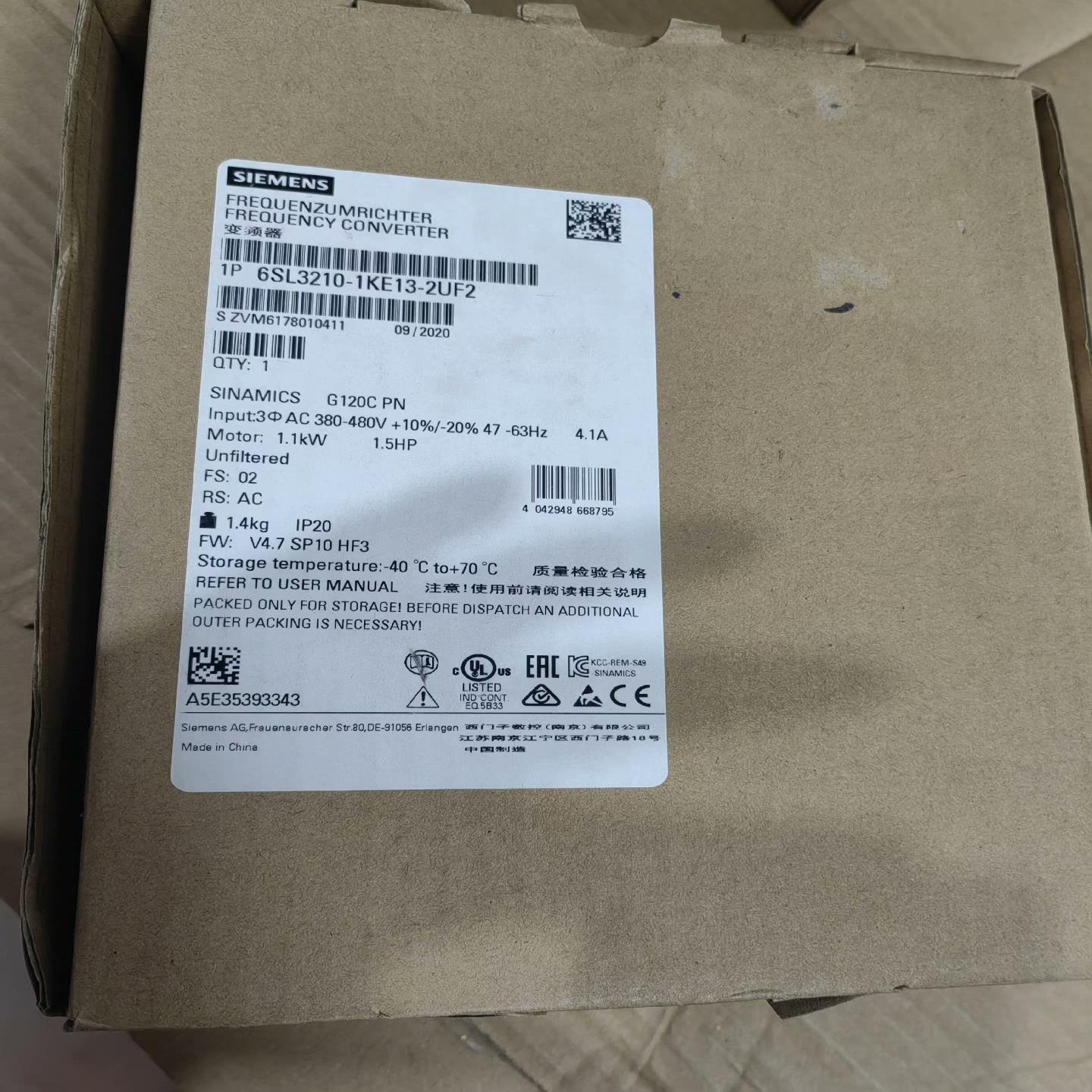 S120驱动器6SL3210-1KE13-2UF2(崽崽配件）