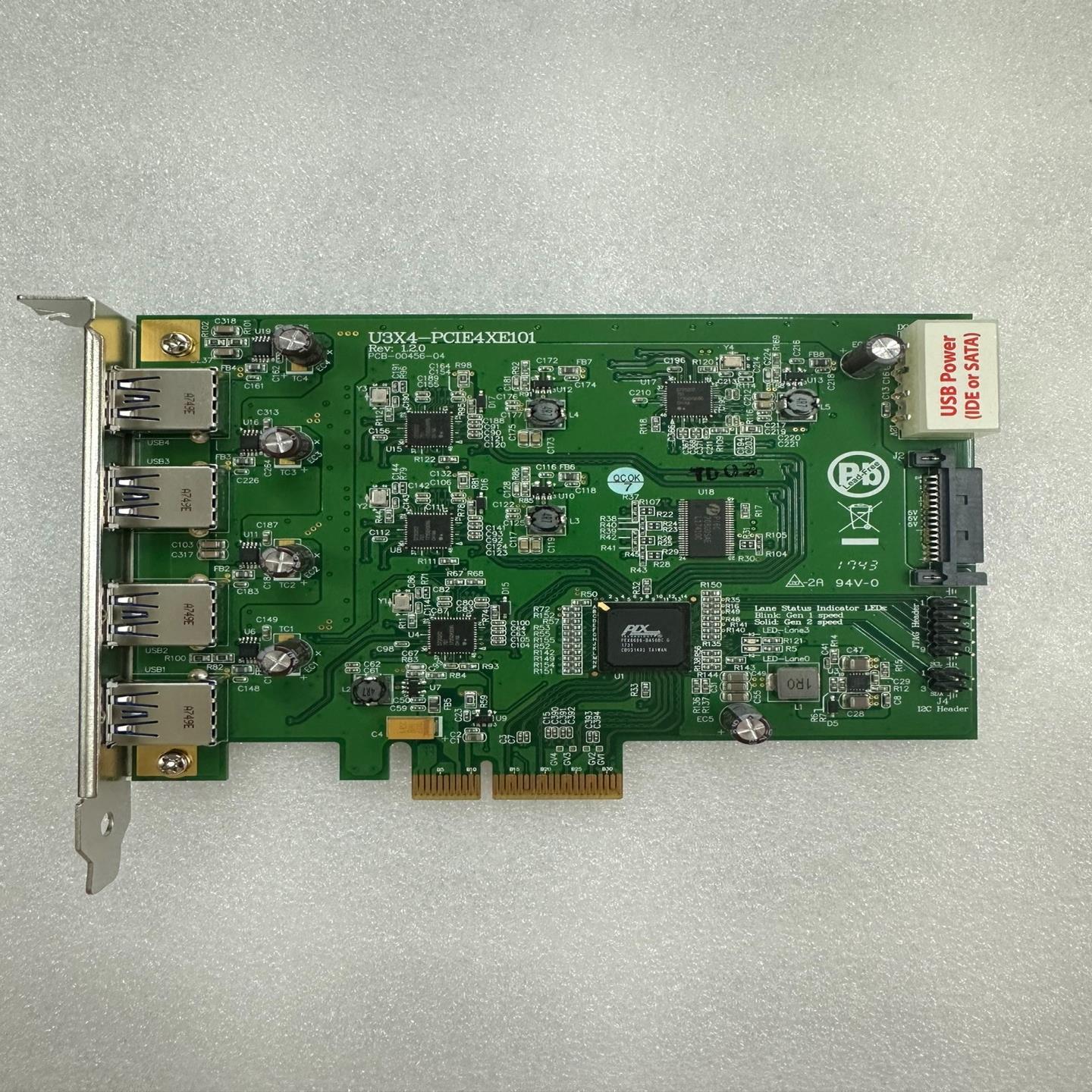 U3X4-PCIE1XE101 四通道扩展卡工业相机 卡