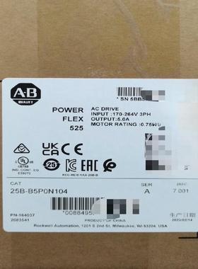 25B-B5P0N104 交流变频器1.0HP(0.75kW