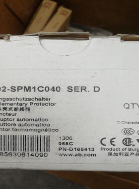 AB微型空开，1492-SPM1C040,1个