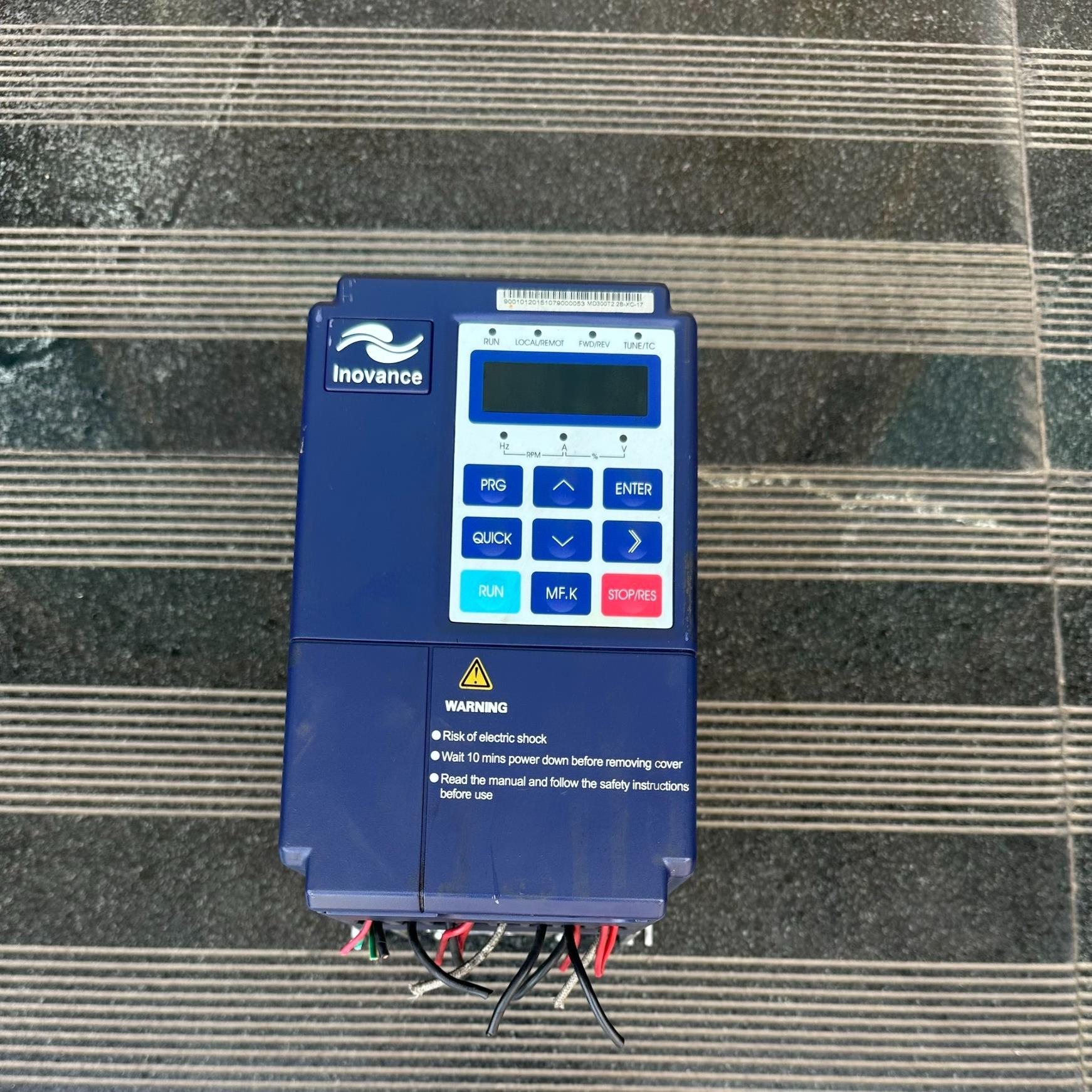 （设备配件）汇川变频器MD300T2.2B-XC-17正常拆机，实物图