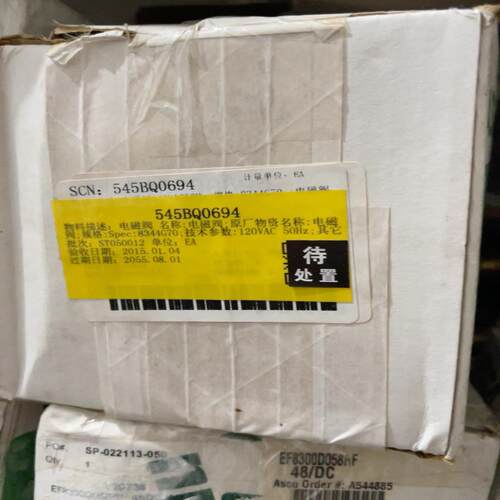 ASCO 电磁阀 型号 545BQ0694  K302-70