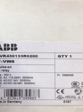 进口 1SVR730100R3300 CT-ERS.22S 24-240V ABB监视继电器议价