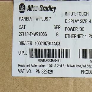 PLC现货 全新AB原装 议价 T4W21D8S 2711P
