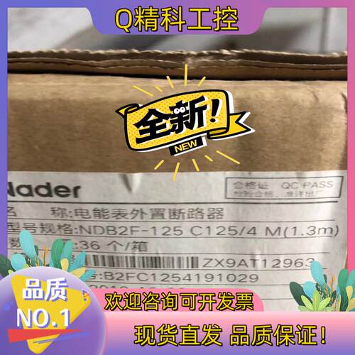 现货良信NDB2F-125电能表外置断路器