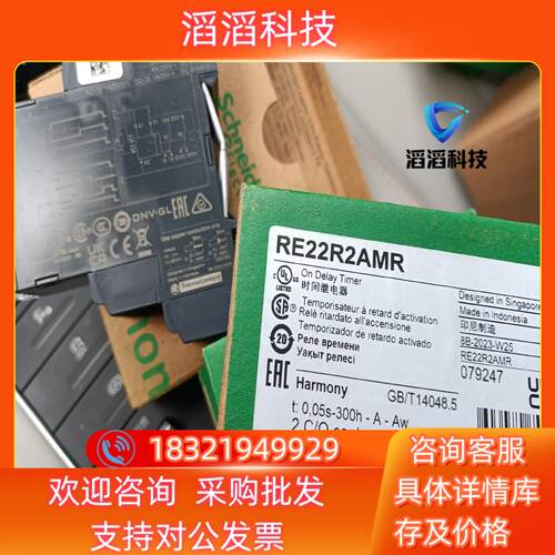 现货时间继电器RE22R2AMR 290一只RE22R