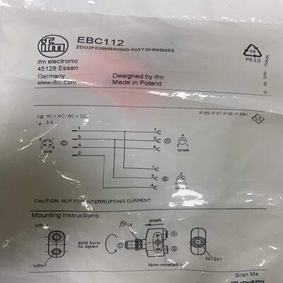 易福门 EBC112 连接器连接头,全新库存剩余7个