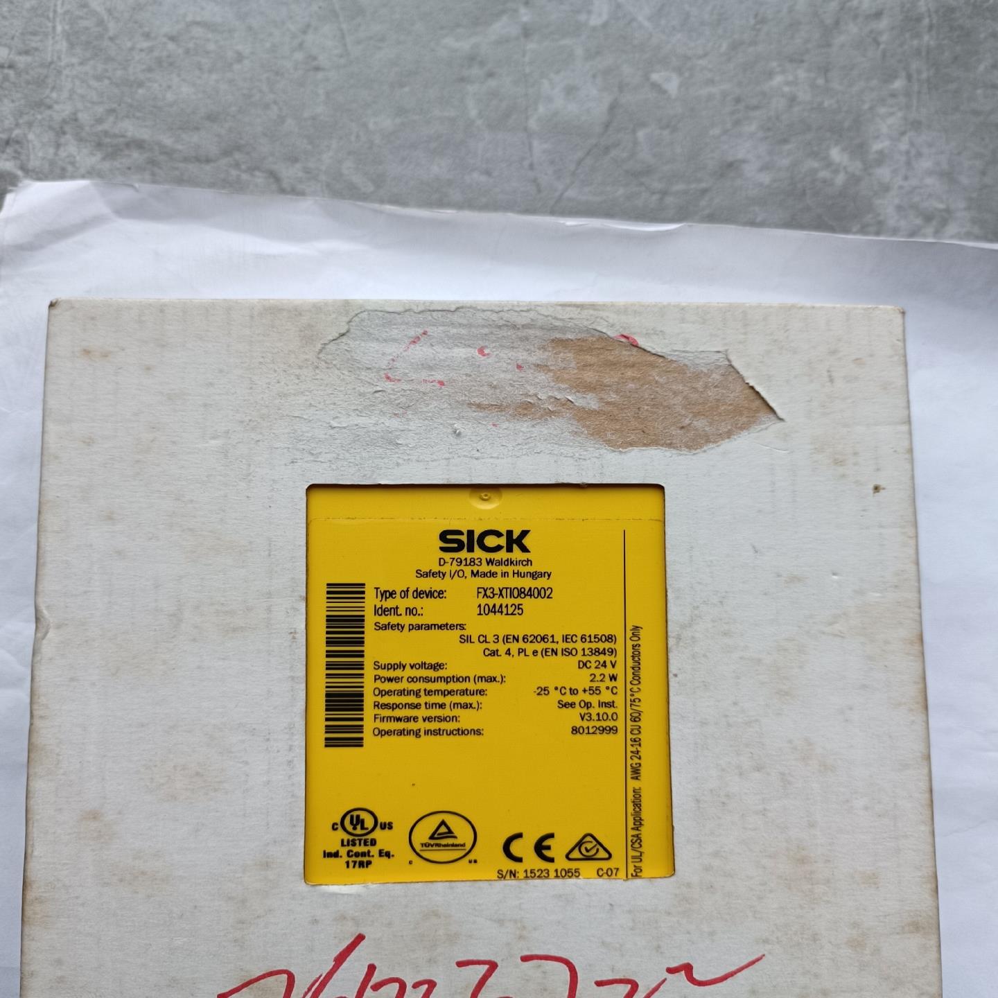 全新西克SICK安全继电器 FX3-XTI084002 10