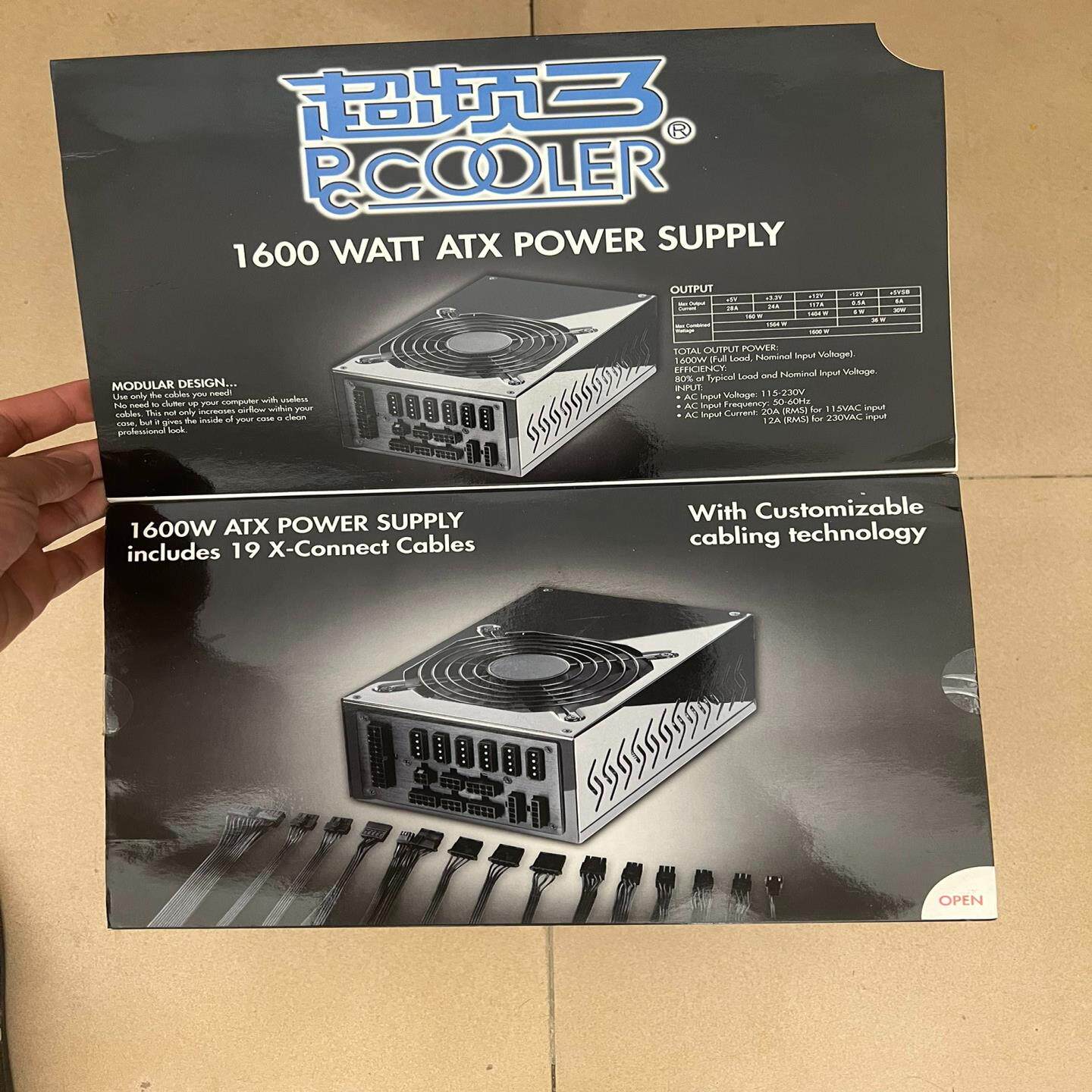 超频3全模组电源 ATX电源1600w