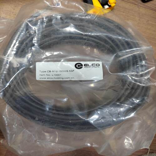 4芯15米M12预铸连接线母头 宜科L5001 CB-M12