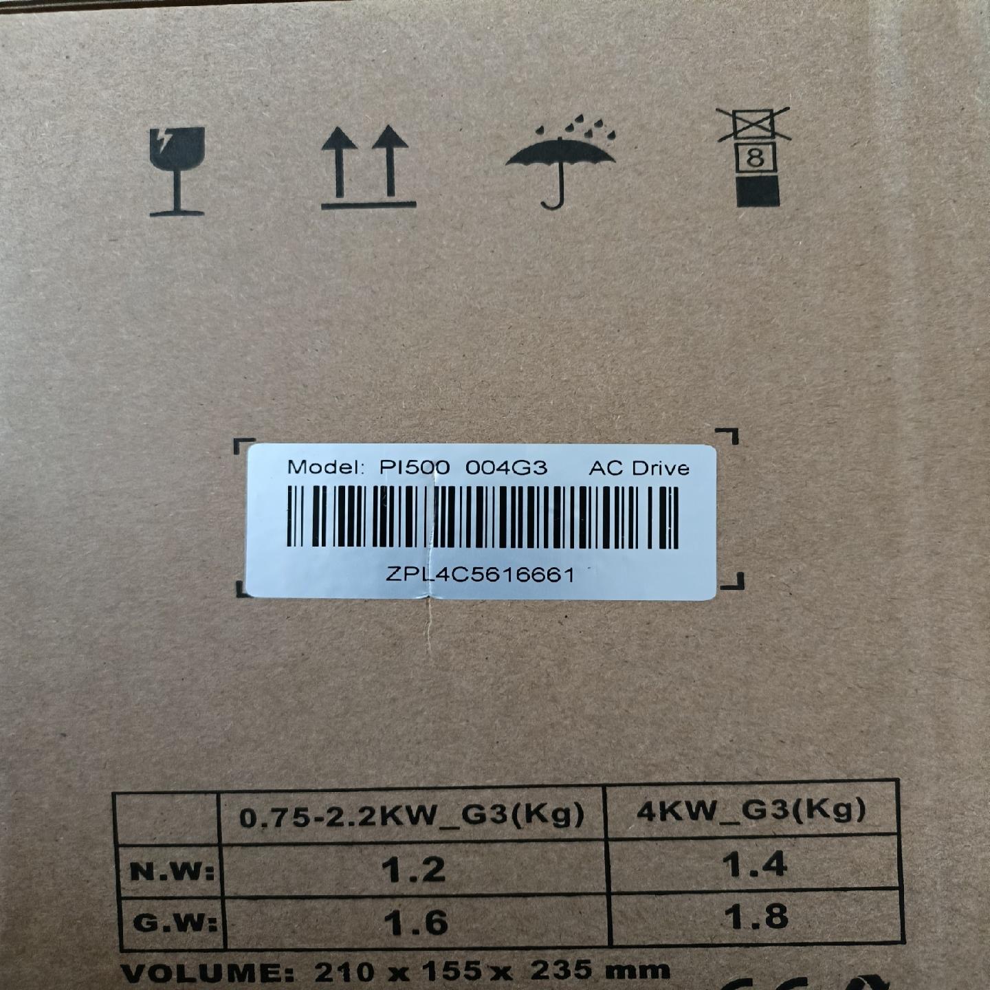 全新普传变频器，型号PI500 004G3，闲置！有