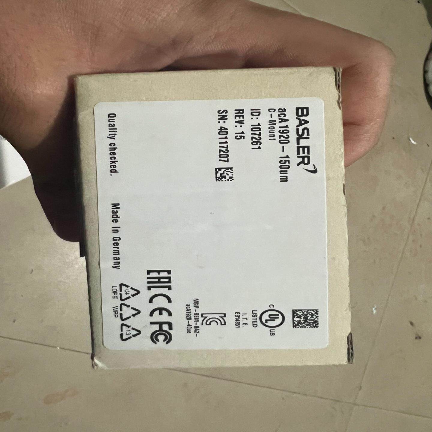 原装巴斯勒acA1920-150um工业相机 带镜头MML1