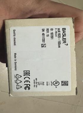 原装巴斯勒acA1920-150um工业相机 带镜头MML1