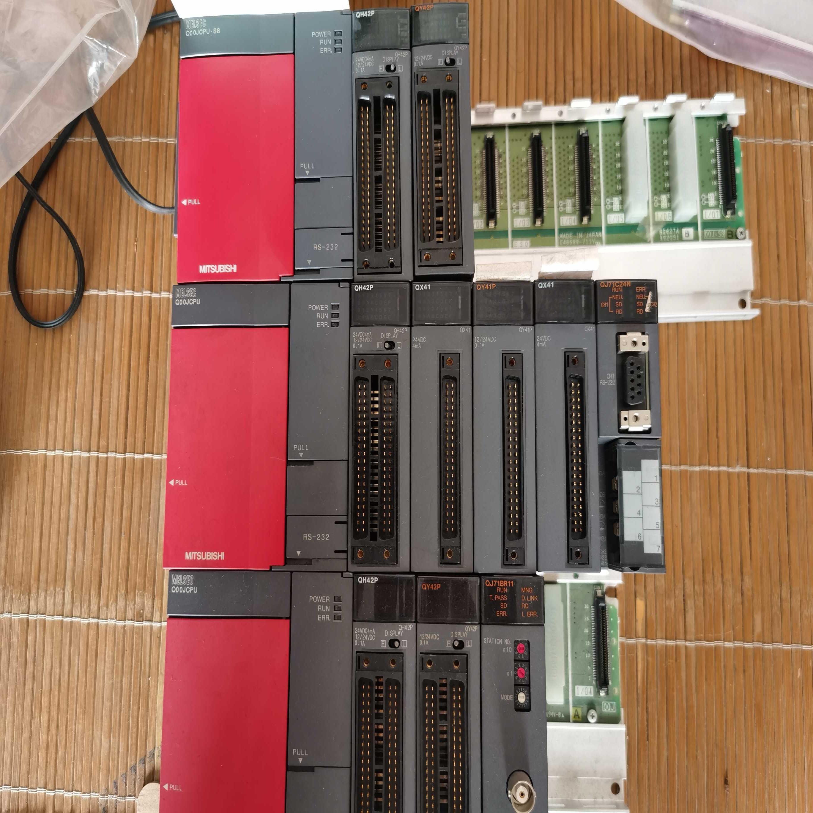 二手拆机plc. Q00JCPU/QH42P/QY42P/QY41P/QX41/QJ71C24/QJ71BR11