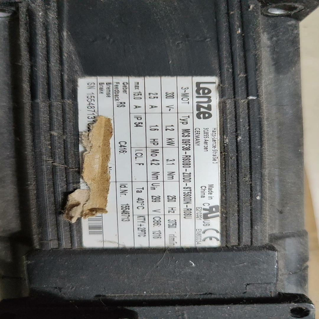 （设备配件）拆机伦茨伺服电机 MCS 09F38-R80B0-Z0D0-